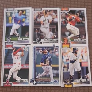 6 X 2026 Topps Rookie Cards- Ritter/Montgomery/Gilbert/Stevebs/Seigler